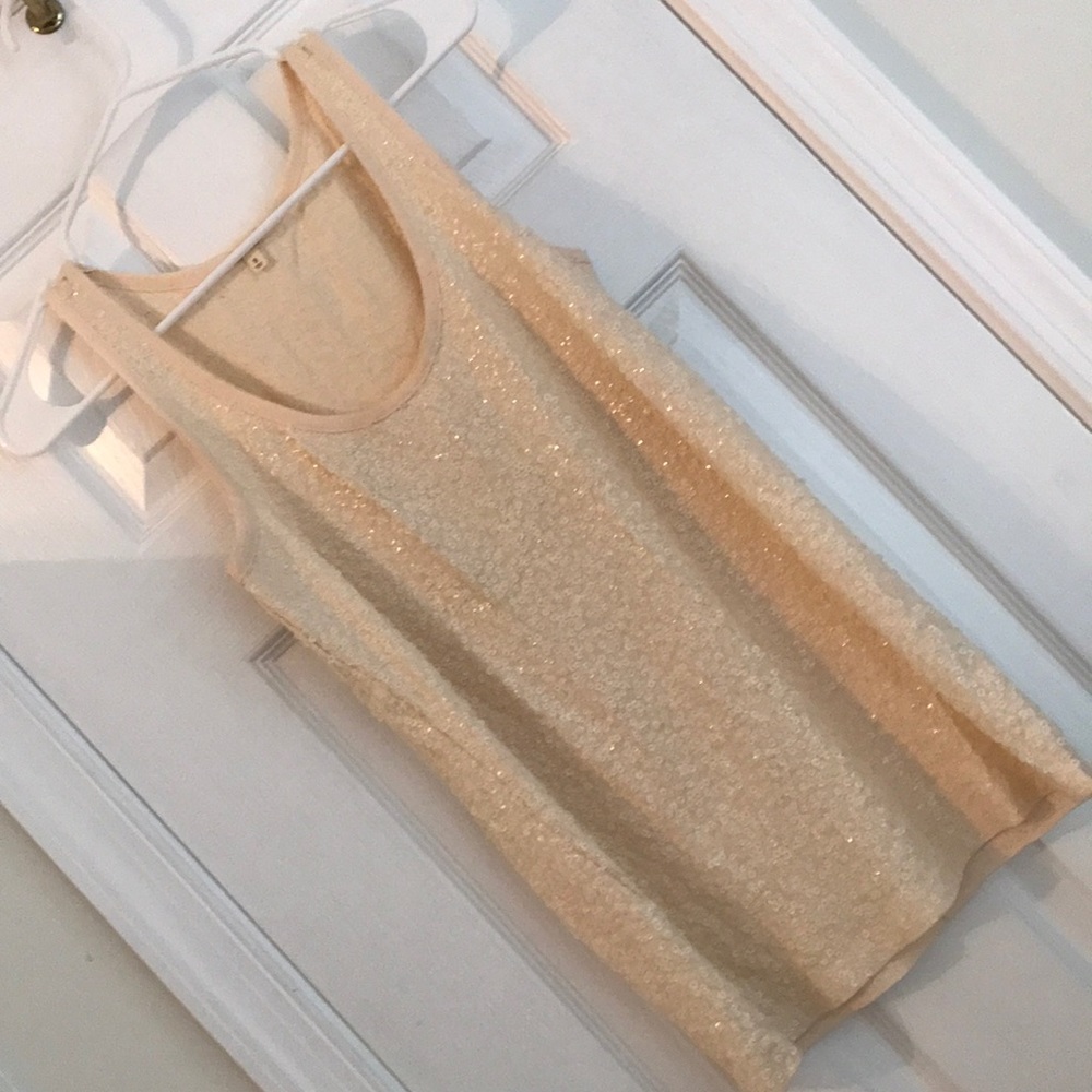 Jcrew Cream/ Nude Sequin Tank